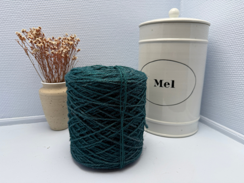Flax cord teal 1kg 470m