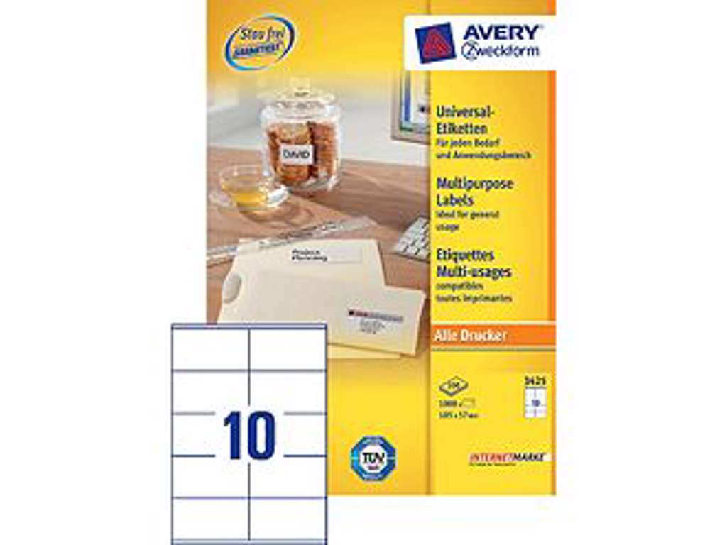 Avery etiketter 3425-100