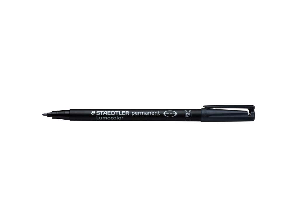 OHP-pen Lumocolor sort M 317-9,  0,8-1mm permanent
