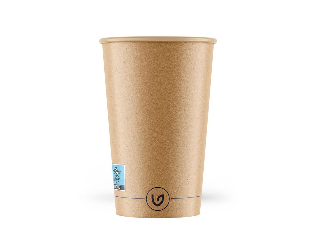 Coffee cups 36cl / 12oz Brown Smooth