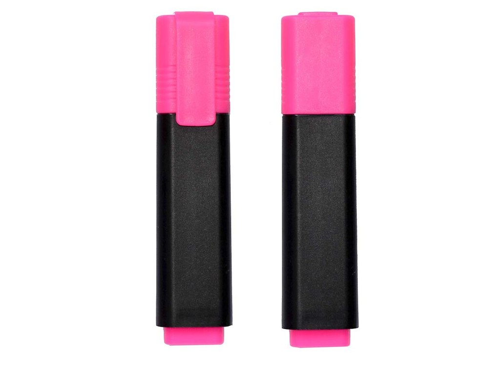 Tekstmarker rosa Q-line 10 stk