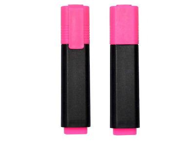 Tekstmarker rosa Q-line 10 stk