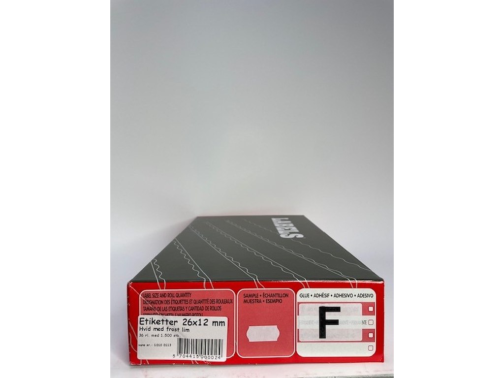 Etiketter 26x12 hvid frost Wave 36 rl.