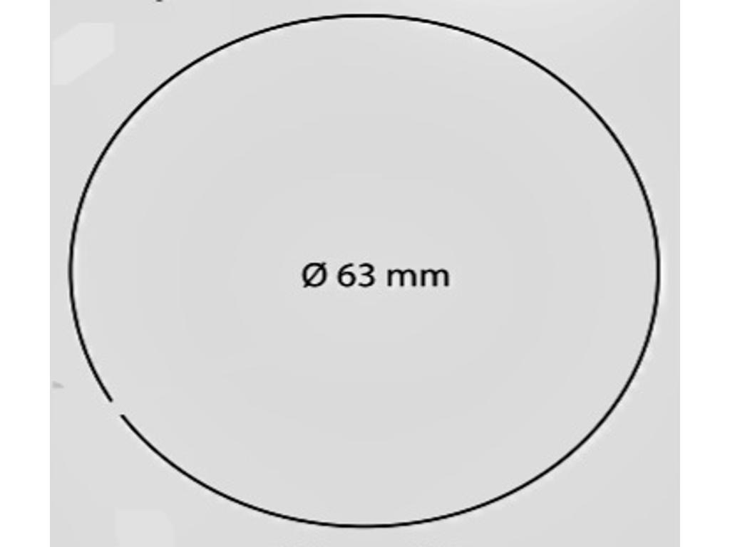 Etiketter ø63 mm med logo 1-4 farver
