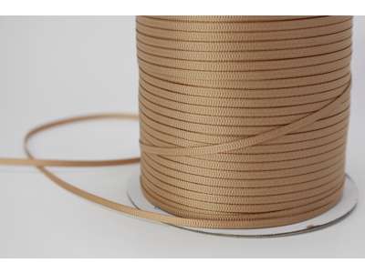 Silkebånd 3mm x 320 meter latte