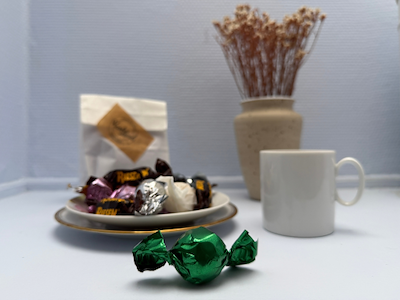 Chokoladekugler grønne - mint(1 kg.)