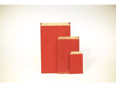 Gavepose 16x27/8 cm rød