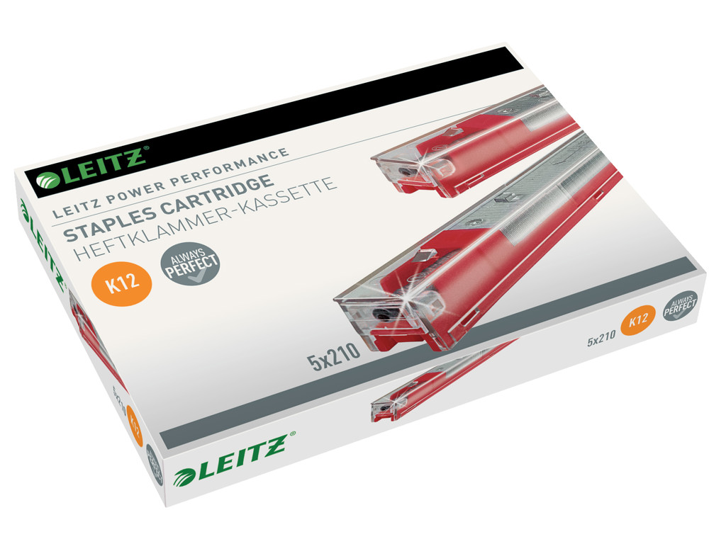 Hæftekassette 26/12 Leitz K12 t/80 ark (5x210 stk)