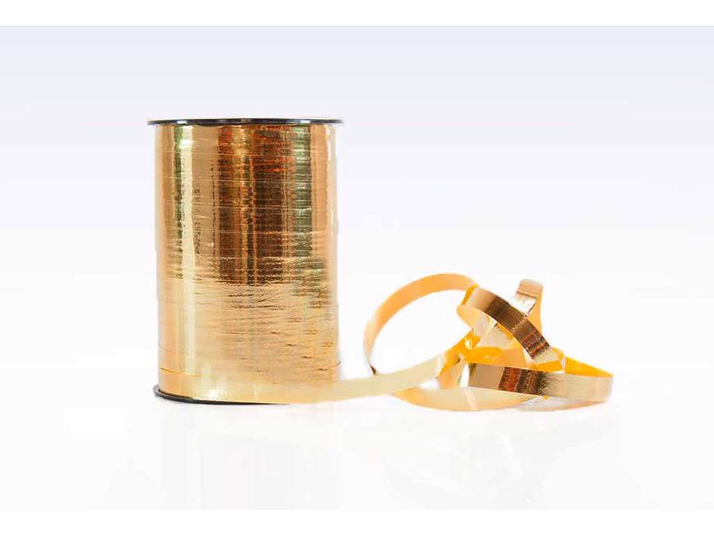 Gavebånd metallic 10mm guld