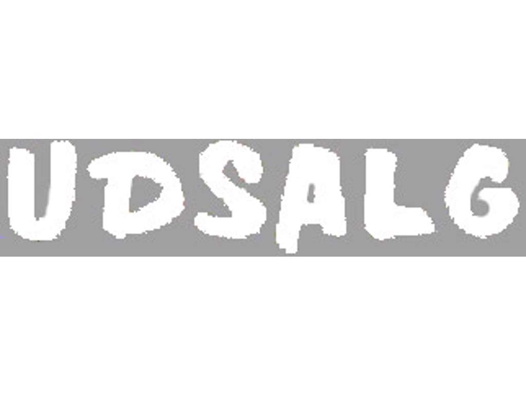 Udsalgsbogstaver små 23cm hvid