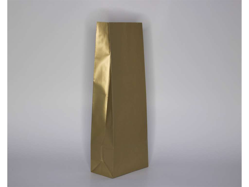 Kaffepose - Tepose guld 1 kg pakke med 100 stk.