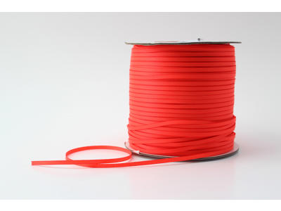 Silkebånd 3mm neon orange 320m