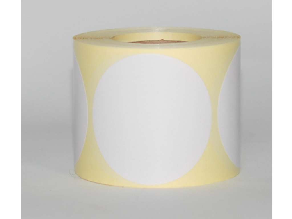 Etiketter Ø63mm Hvid