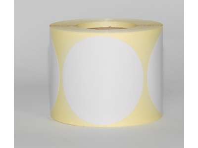 Etiketter Ø63mm Hvid