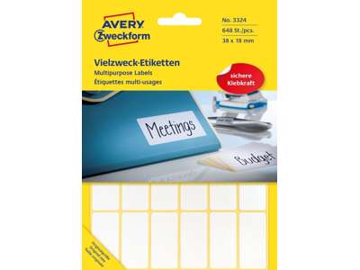 Labels i mappe 3324