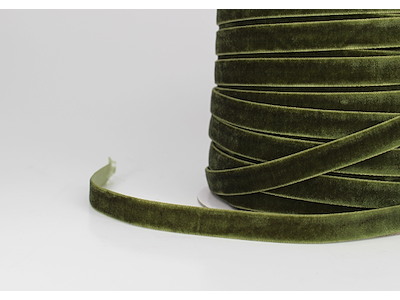 Velourbånd 9mm x 50y mørk oliven 11 - 45m