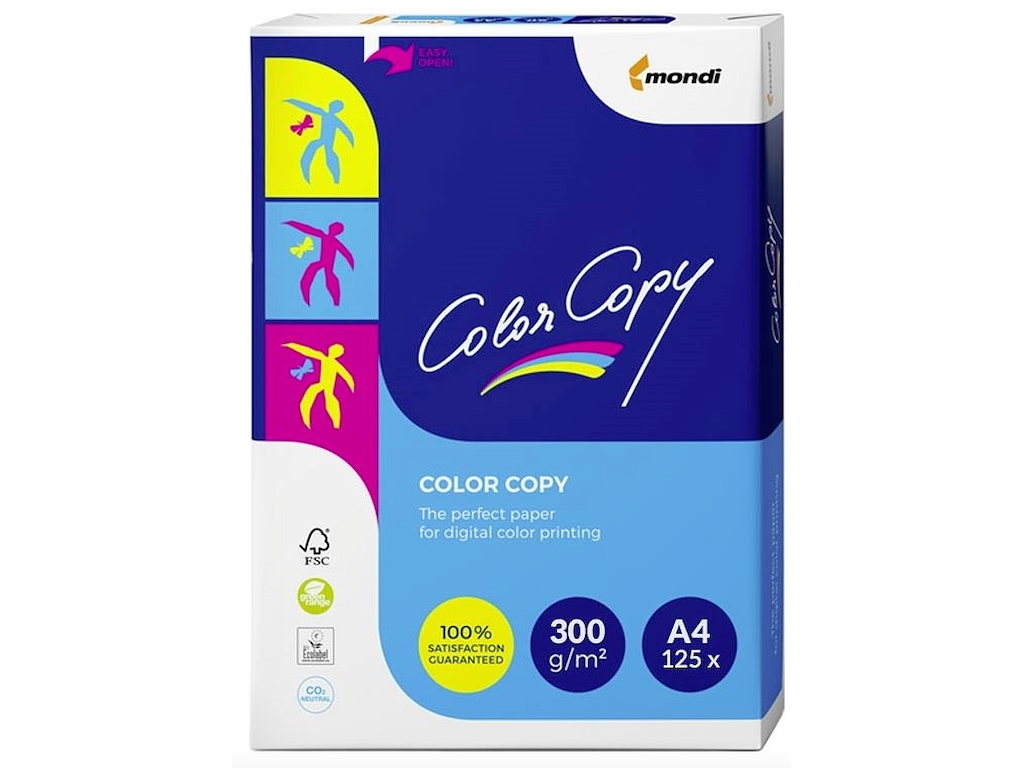 Kopipapir Color Copy 300g A4 125ark/pak