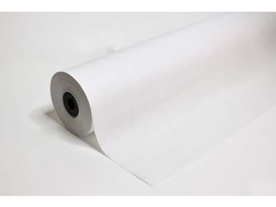 Mønsterpapir  70cmx250m 45g hvid kraft