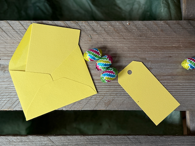 Manilla Tags 110g- 10 stk Gul 48×96 mm