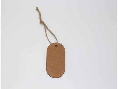 Hængemærker oval 4x8cm (50 stk)