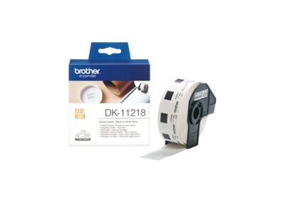Brother DK-11218 Runde papirlabels