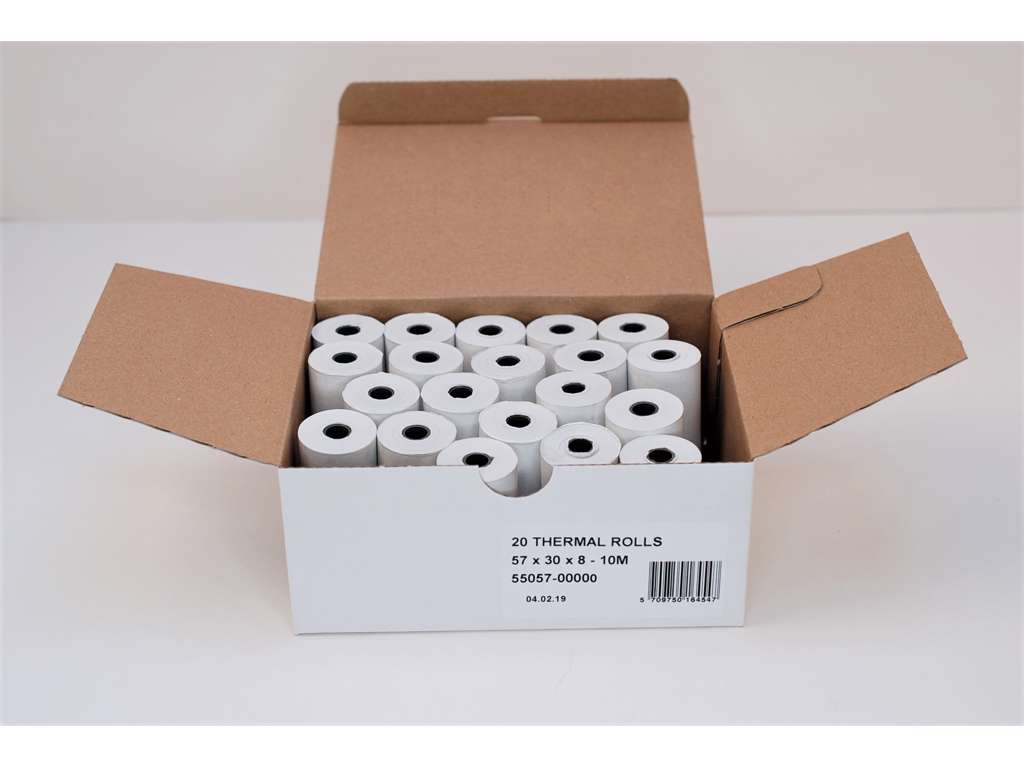 Dankort rolls 57x30x8mm - 10 meters