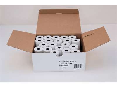 Dankort rolls 57x30x8mm - 10 meters
