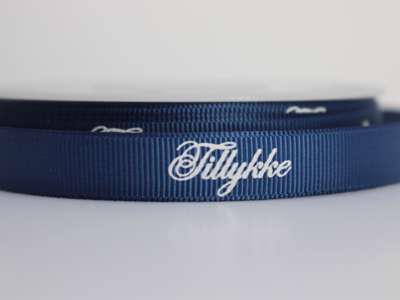 Tillykke bånd blåt 13mm x 20m