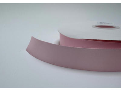 Glat silkebånd 25mm pearl pink #123
