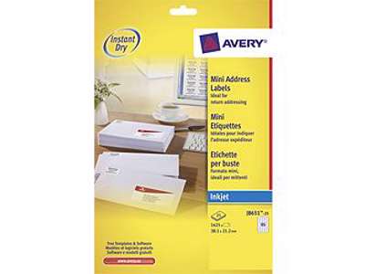 AVERY LABELS J8651-25 White