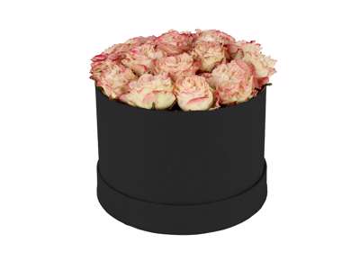 Round box black Ø14 cm