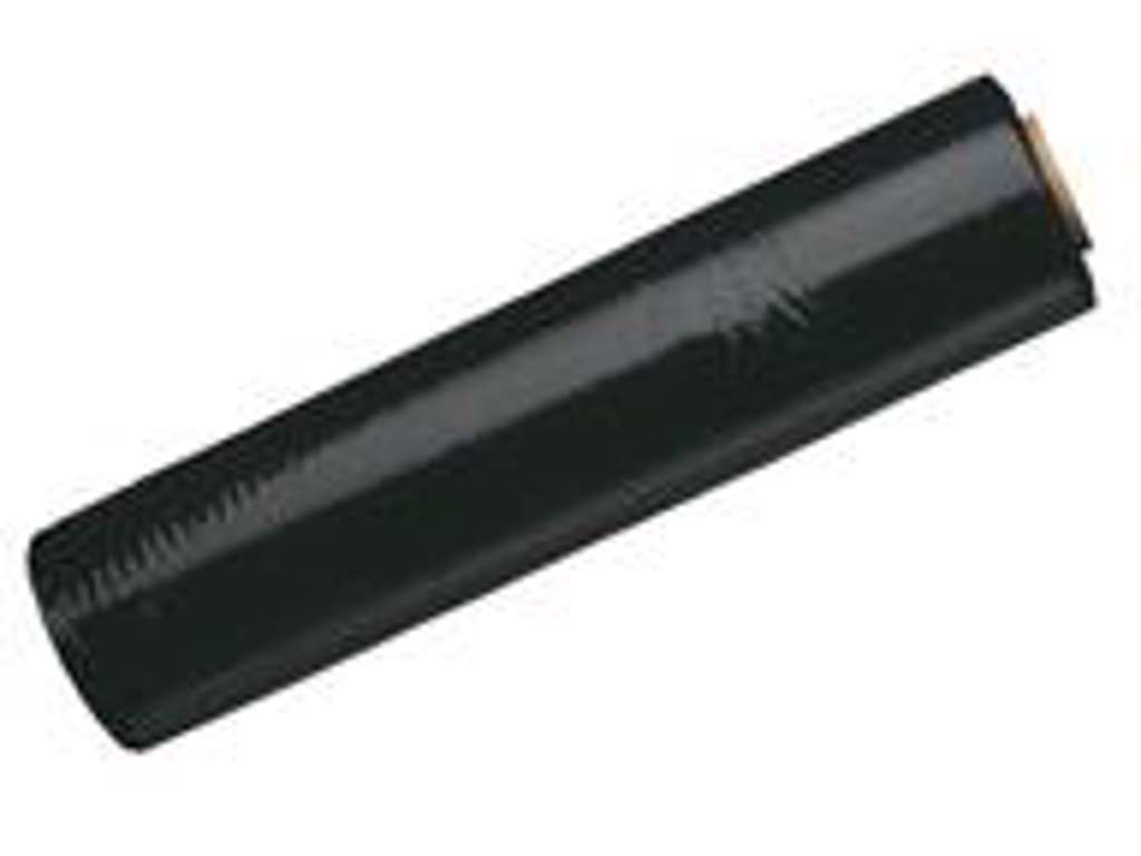Pallefilm sort 45 cm X 300 meter 17my
