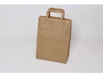 Bærepose brun 16L - 25x15x33,5 cm. 70 gram