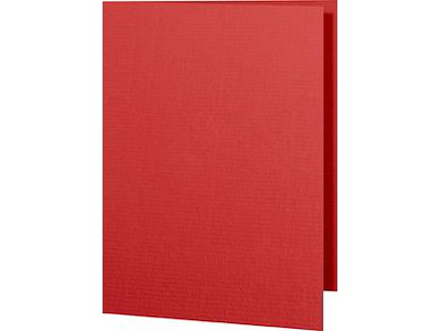 Dobbeltkort A6, 220g Rød