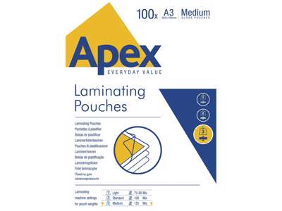 Lamineringslommer A3 2x125mic