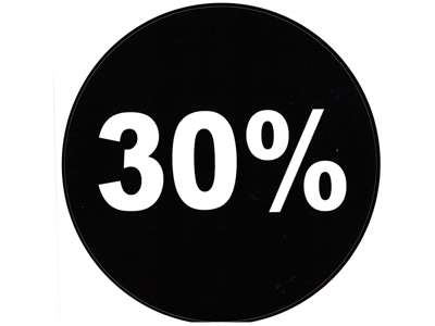 Labels ø 20cm 30% Black
