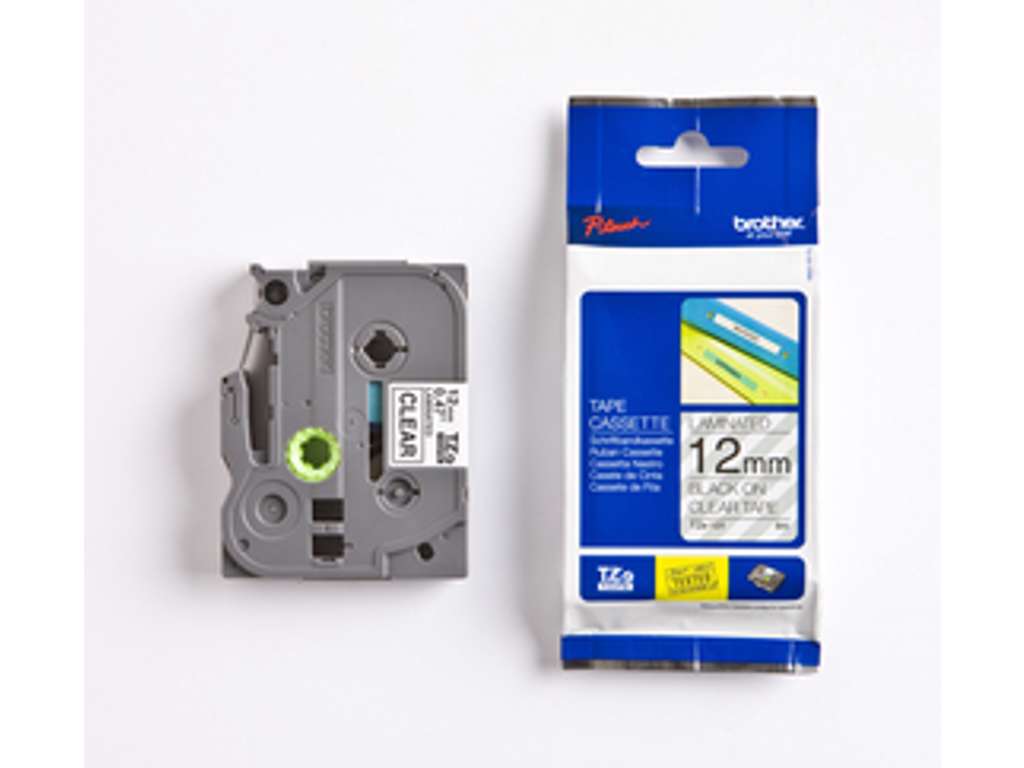 BROTHER TZE131 12MM SORT/KLAR