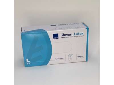 Latex gloves large 100 pcs - powder free