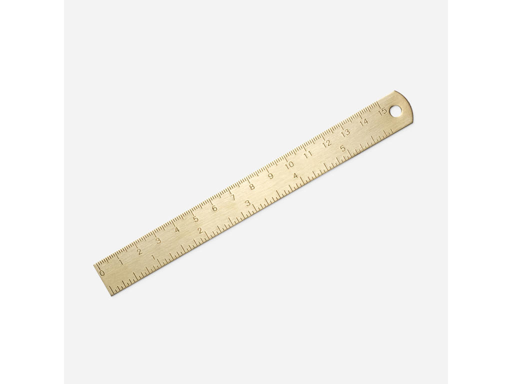Messing Lineal 15cm