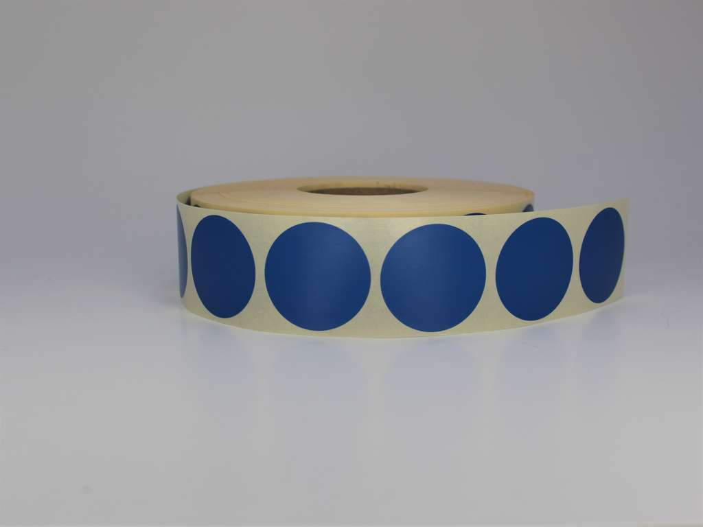 Labels Ø30mm Royal blue
