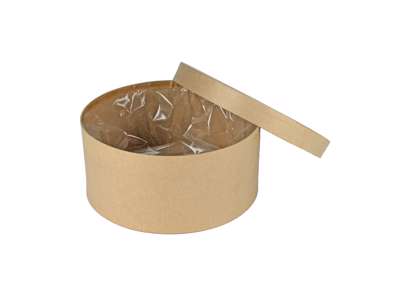 Round box brown Ø22 cm