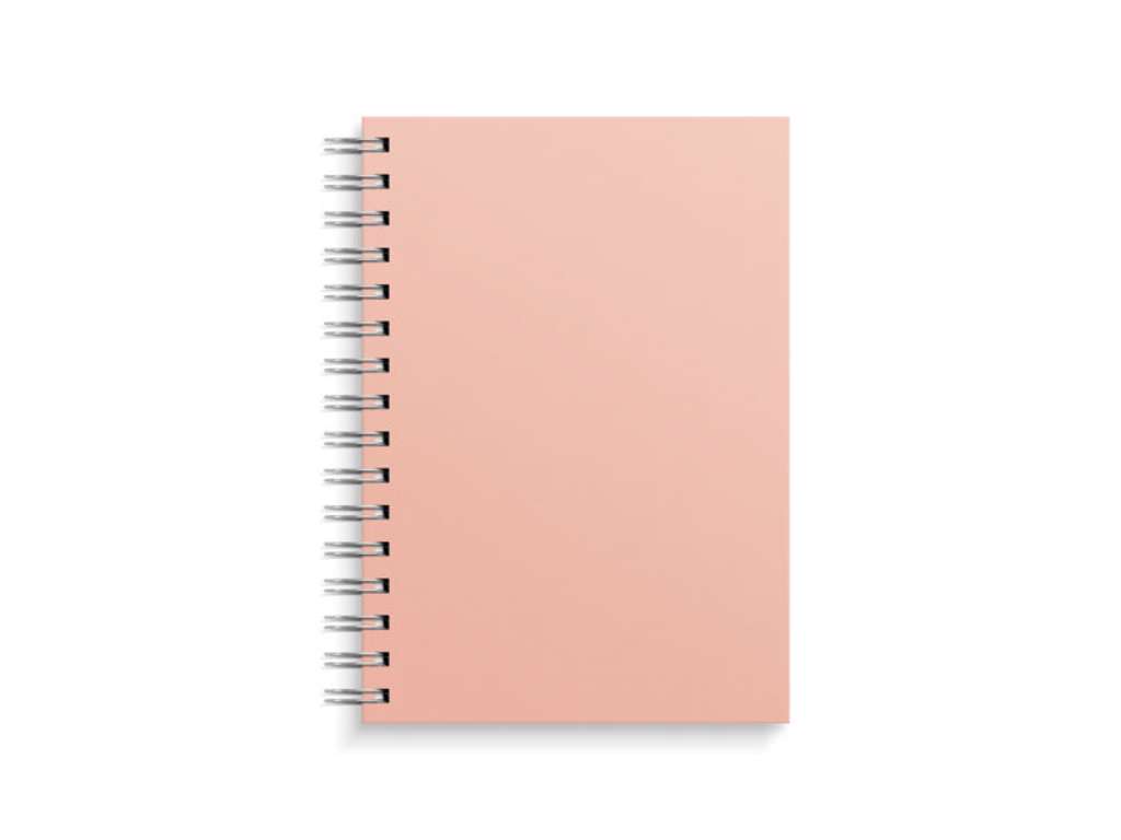 Notebook A5 Pink, spiral spine
