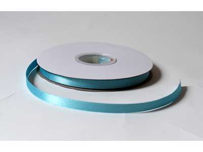 Silk ribbon 9mm glitter - light blue