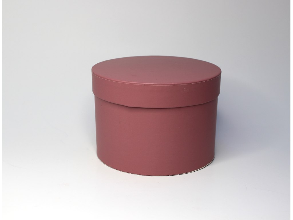 Round hat box Ø14x10cm old rose
