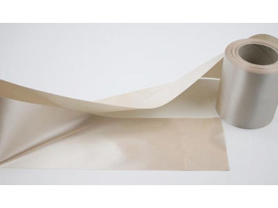 Wreath ribbon beige soft 100 mm x 25 meters