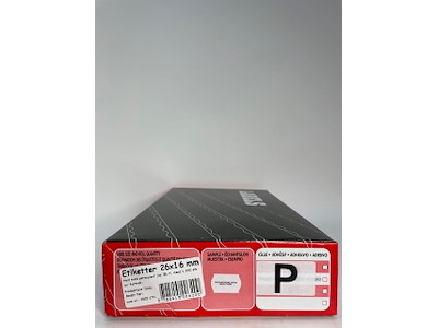 Etiketter 26x16 hvid m/ perm. PROD.DATO/BEDST FØR