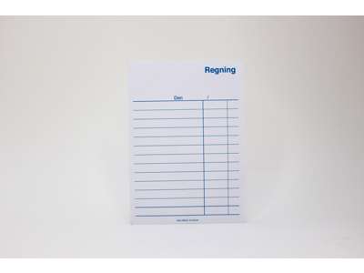 Invoice pad A6 without copy