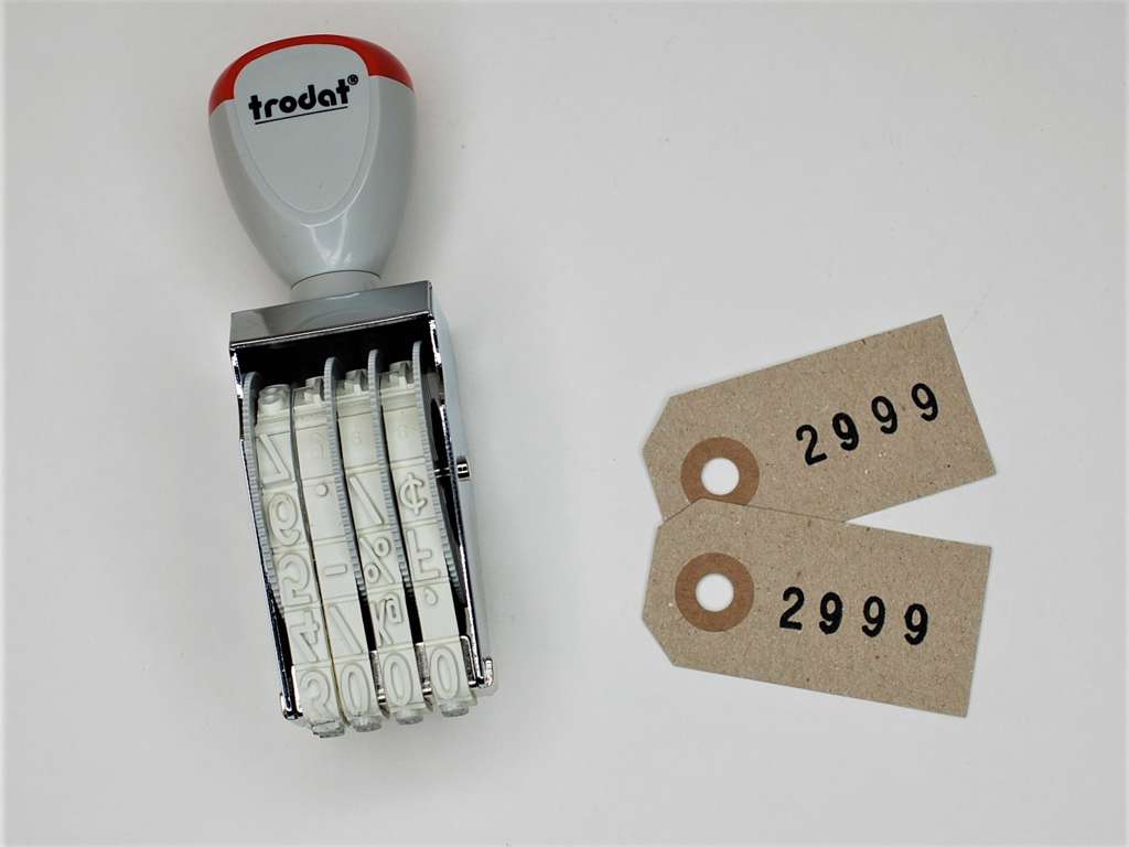 Trodat talbåndstempel 4 cifre 7mm tal