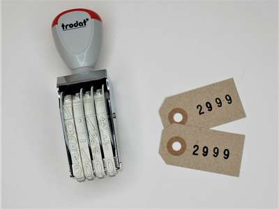Trodat talbåndstempel 4 cifre 7mm tal