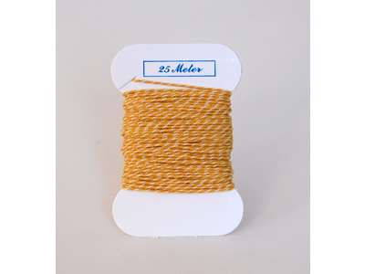 Cotton cord vnd. yellow white